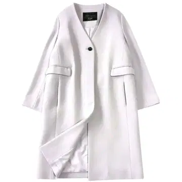 SLOBE IENA 울 100 체스터 코트 노카라 38