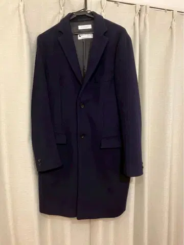 BEAUTY&YOUTH 멜톤 체스터 코트 L 네이비