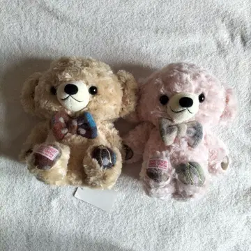 메리소트 애프터눈 티 콜라보 치키 베어 핑크 브라운 2체