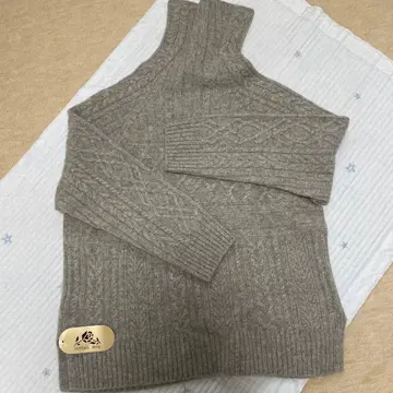 LUYUAN ROSE 캐시미어 니트 스웨터 LL 탑 그레이