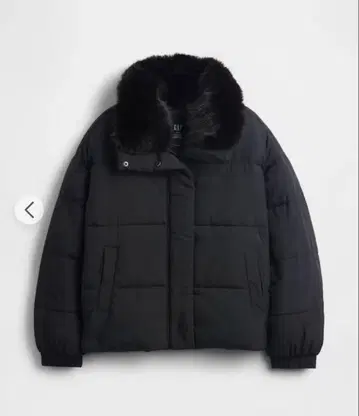 GAP 인조 모피 트리밍 퍼퍼 자켓