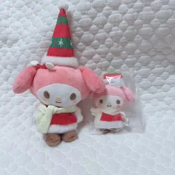 산리오 초귀여운 마이멜로디 크리스마스 마스코트 브로치 세트