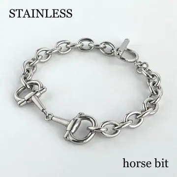 새상품 홀스빗 체인 팔찌 닻 스테인리스 316L