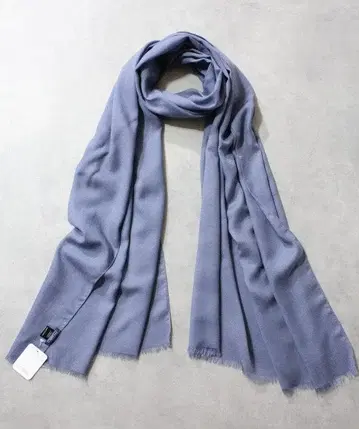 malo 새상품 7만엔 마로 캐시미어 실크 거즈 대형 스톨 색스 블루