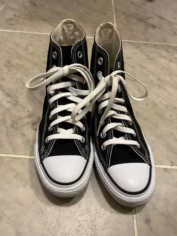 [ 2회 사용 ] 컨버스 올스타 하이컷 블랙 25