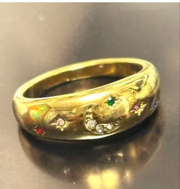 에메랄드 사파이어 다이아 별에 소원을 반지 (인공 보석)