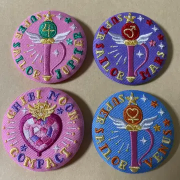 세일러문 세일러문 스토어 자수 캔뱃지 꼬마문 컴팩트 등