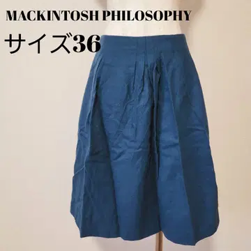 MACKINTOSH PHILOSOPHY 플리츠 스커트 36 네이비