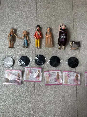 푸린푸린 이야기 피규어 5점 (푸린푸린, 모자 꽁지, 화성인 등)