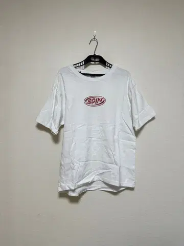 SPIN 로고 화이트 T셔츠 스다 마사키