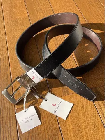 KANSAI YAMAMOTO 리버서블 벨트 (소가죽)