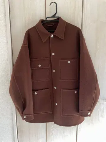 H beauty&youth 캐시미어 울 커버올 브라운 M