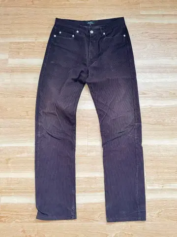 90s A.P.C. 다크 브라운 코듀로이 팬츠 프랑스제