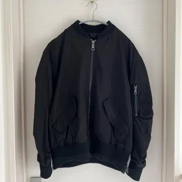 ZARA 블랙 MA-1 플라이트 자켓