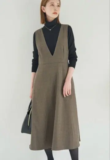 ROPE' PICNIC 체크 오버롤 스커트 38