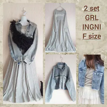 아메카지 스타일리시 내추럴 무드 코디 세트 2종 코디 판매