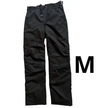 워크맨 바지 팬츠 충전솜 블랙 M 따뜻한