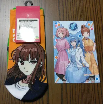 컬러풀 피치 에토 씨 세트 양말 엽서 극락탕