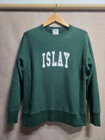 BEAMS F 별주 mucci 로고 맨투맨 모스그린