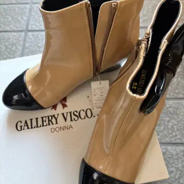 GALLERY VISCONT I 베이지/블랙 앵클부츠