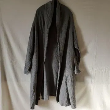 08mab 그레이 거즈 긴팔 로브 가디건