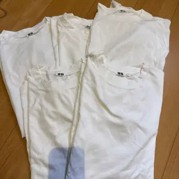 UNIQLO U 화이트 T셔츠 XL 5매 세트