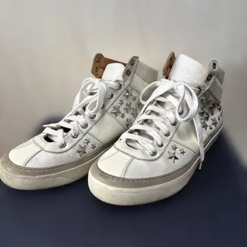 지미추 별 모양 스터드 하이컷 스니커즈 사이즈 42