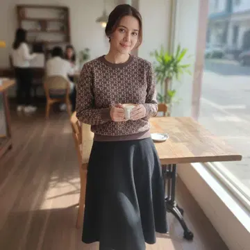 DRESSTERIOR 로고 입 니트