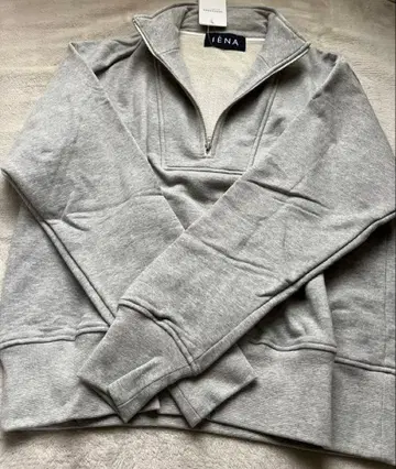 택 포함 새상품 [ 이에나 ] IENA 하프 지퍼 맨투맨 상의