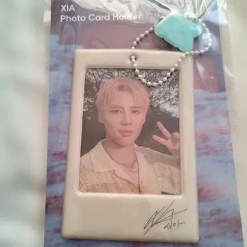 XIA 준수 포토 카드 홀더 키링 세트 미사용 미개봉 새상품