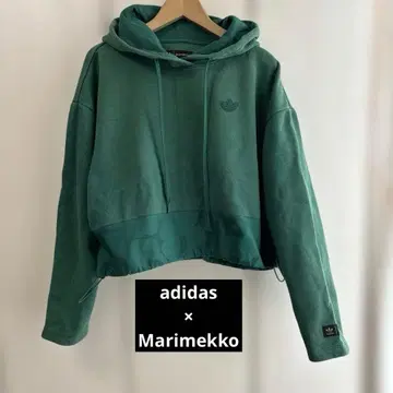 adidas x Marimekko 우니코 Unikko 크롭 후드티