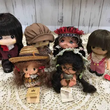 쇼와 레트로 당시 귀여운 인형 6체 세트