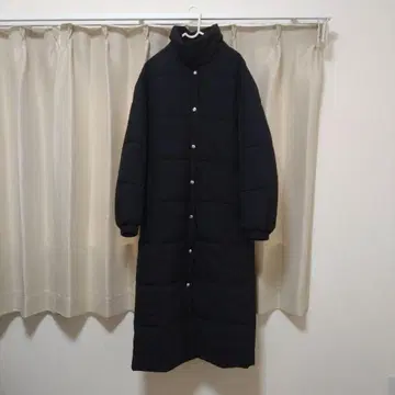 CITEN 패디드 I라인 맥시 코트 롱 자켓