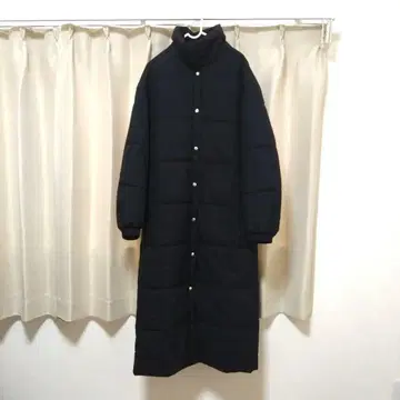 CITEN 패디드 I라인 맥시 코트 롱 자켓