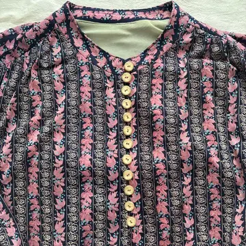 구제 의류 vintage 긴팔 꽃무늬 원피스