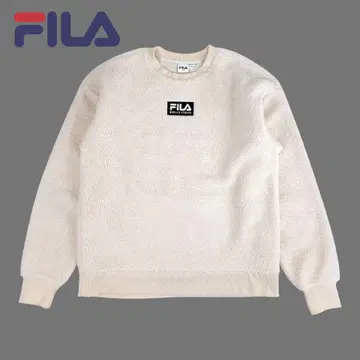 01M654 FILA 오버 사이즈 보아 플리스 맨투맨 트레이닝복