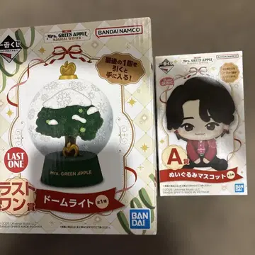 Mrs. GREEN APPLE 돔 라이트 & 봉제 인형 마스코트 A