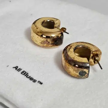 올 블루스 골드 후프 귀걸이