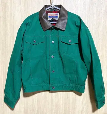 빈티지 그린 트래커 재킷 쇼트 기장