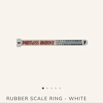 pointless journey RUBBER SCALE RINGWHITE