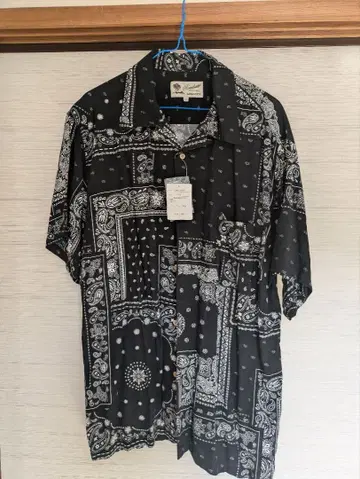 Roushatte 반다나 패턴 반팔 셔츠 LL