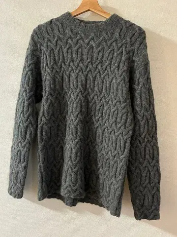 J. CREW 그레이 케이블 니트 스웨터 XS