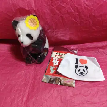 우에노 안내소 한정판 샹샹 마스코트 오데챤 해바라기 덤 포함 팬더