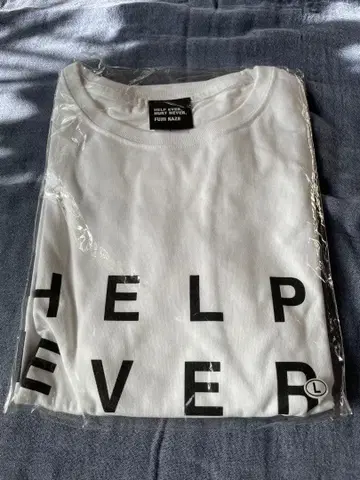 후지이 카제 HELP EVER HURT NEVER T셔츠 L 새상품급