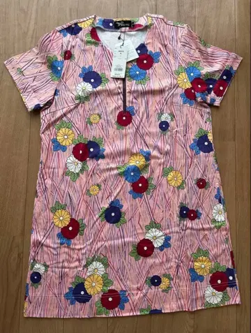 파공 꽃무늬 튜닉 국화초문 복숭아