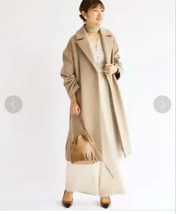 이에나 MANTECO 오버 체스터 코트 베이지