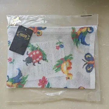 페이러 하이디 메쉬 파우치 M 사이즈 화이트