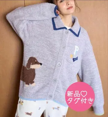 젤라또피케 닥스훈트 자카드 가디건