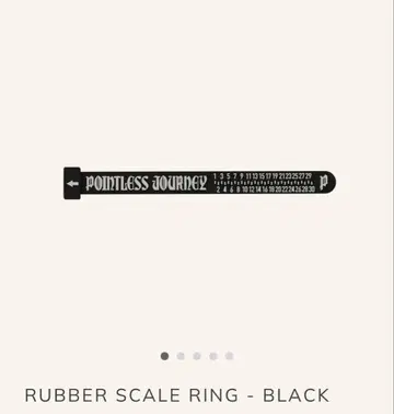 pointless journey RUBBER SCALERING BLACK