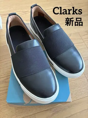 [ 새상품.미사용 ] 클락스 슬립온 스니커즈 23cm 블랙